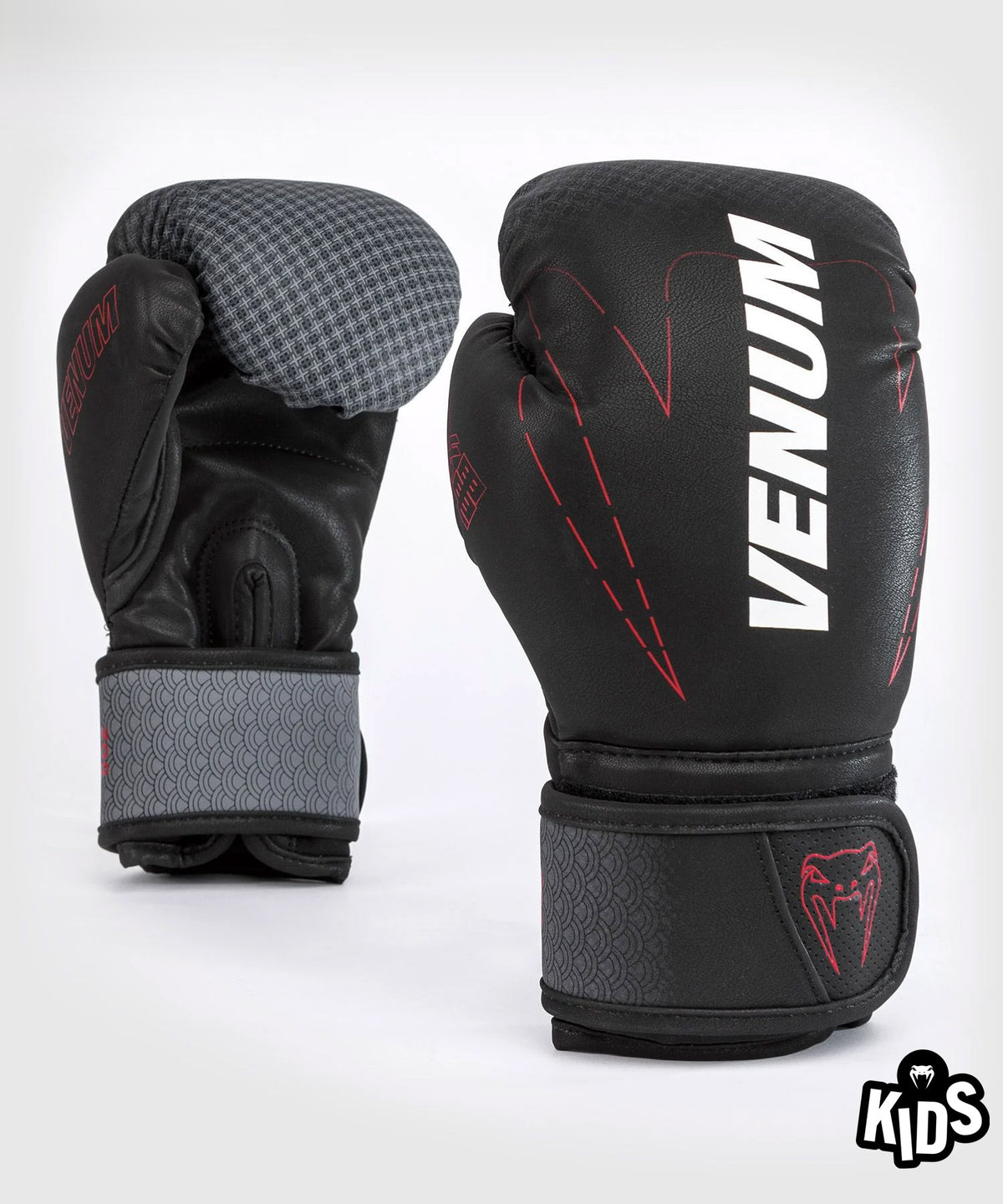 Gants De Boxe Venum Okinawa 3.0- Pour Enfant - Noir/Rouge