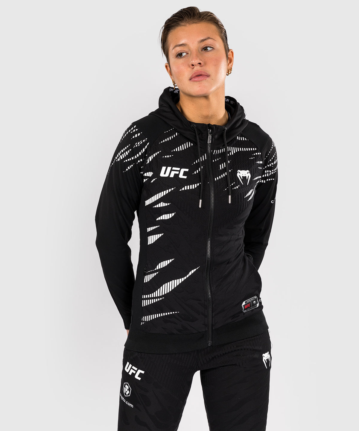 Sweatshirt à Capuche pour Femmes UFC Fusion by Venum Authentic Fight Night - Noir