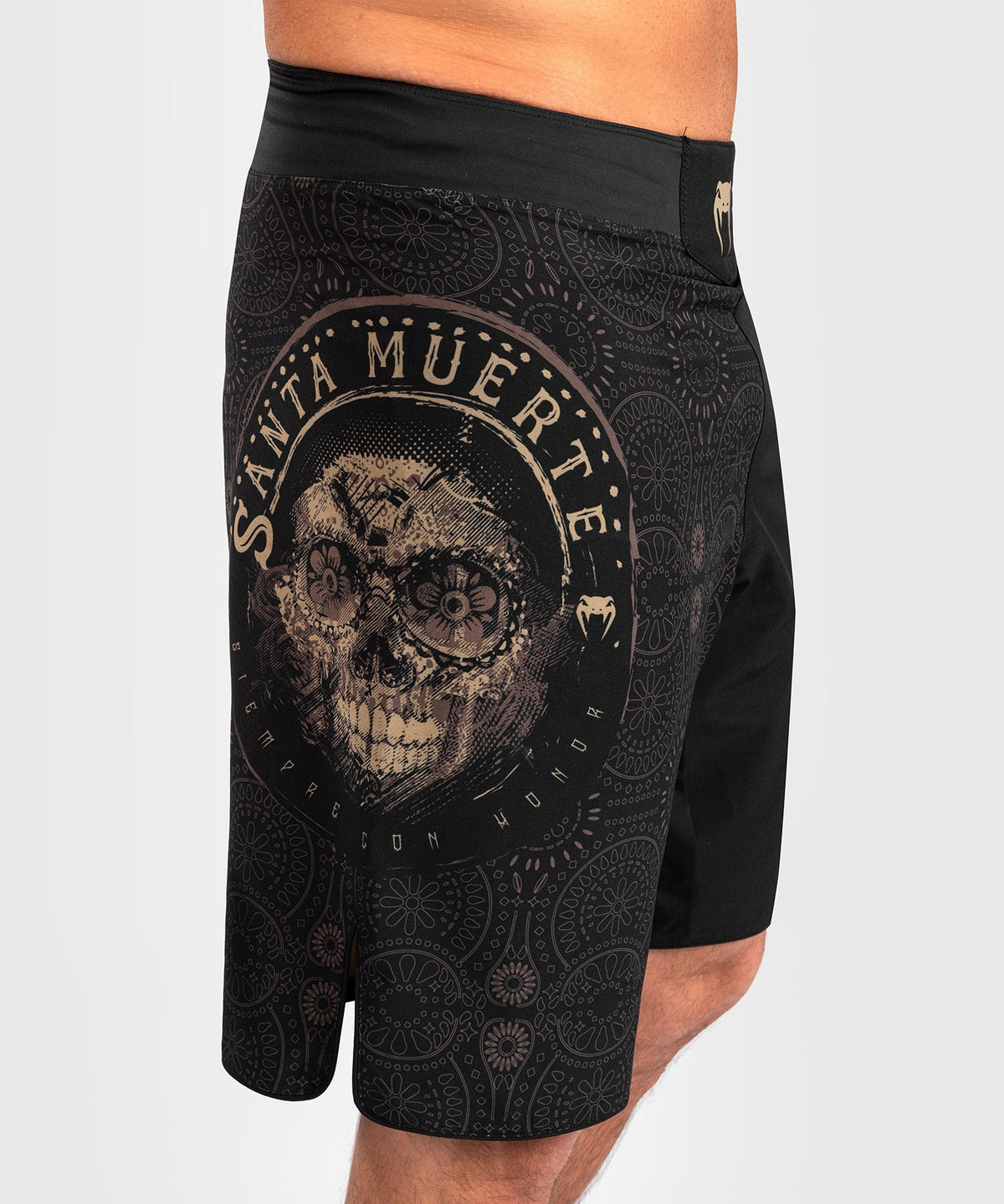Venum Santa Muerte Dark Side Fightshort - Schwarz/Braun