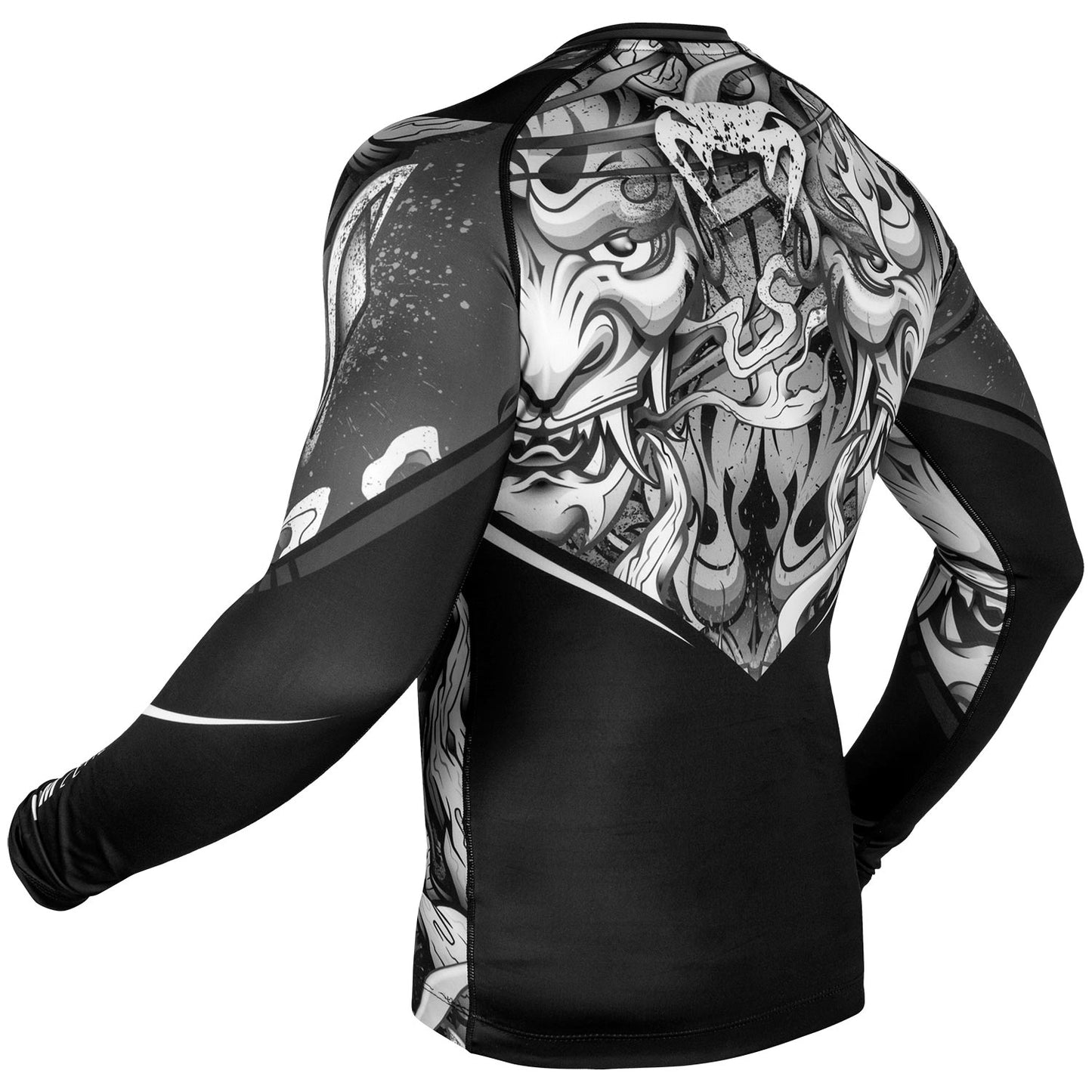 Venum Devil Rashguard - Long Sleeve - White/Black
