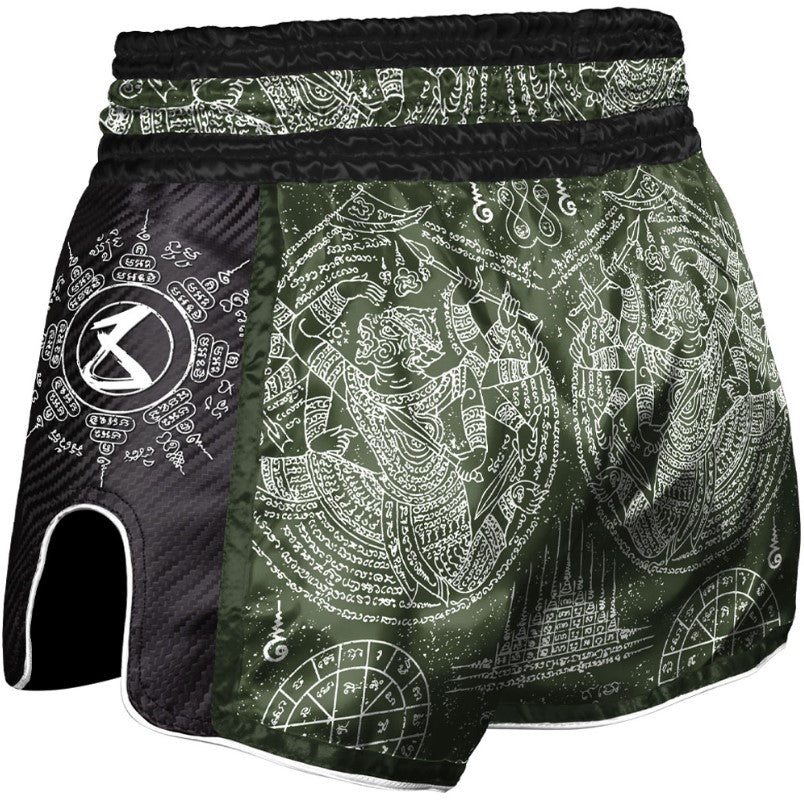 Short de Muay Thai 8 Weapons Carbon - Kaki