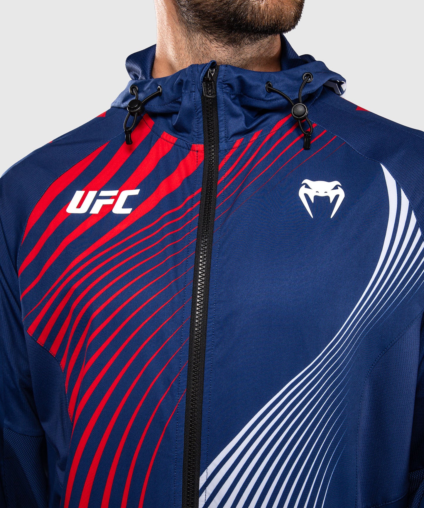 Official UFC Freedom 250 by Venum Authentic Fight Night Sweat à capuche Walkout pour homme - Bleu