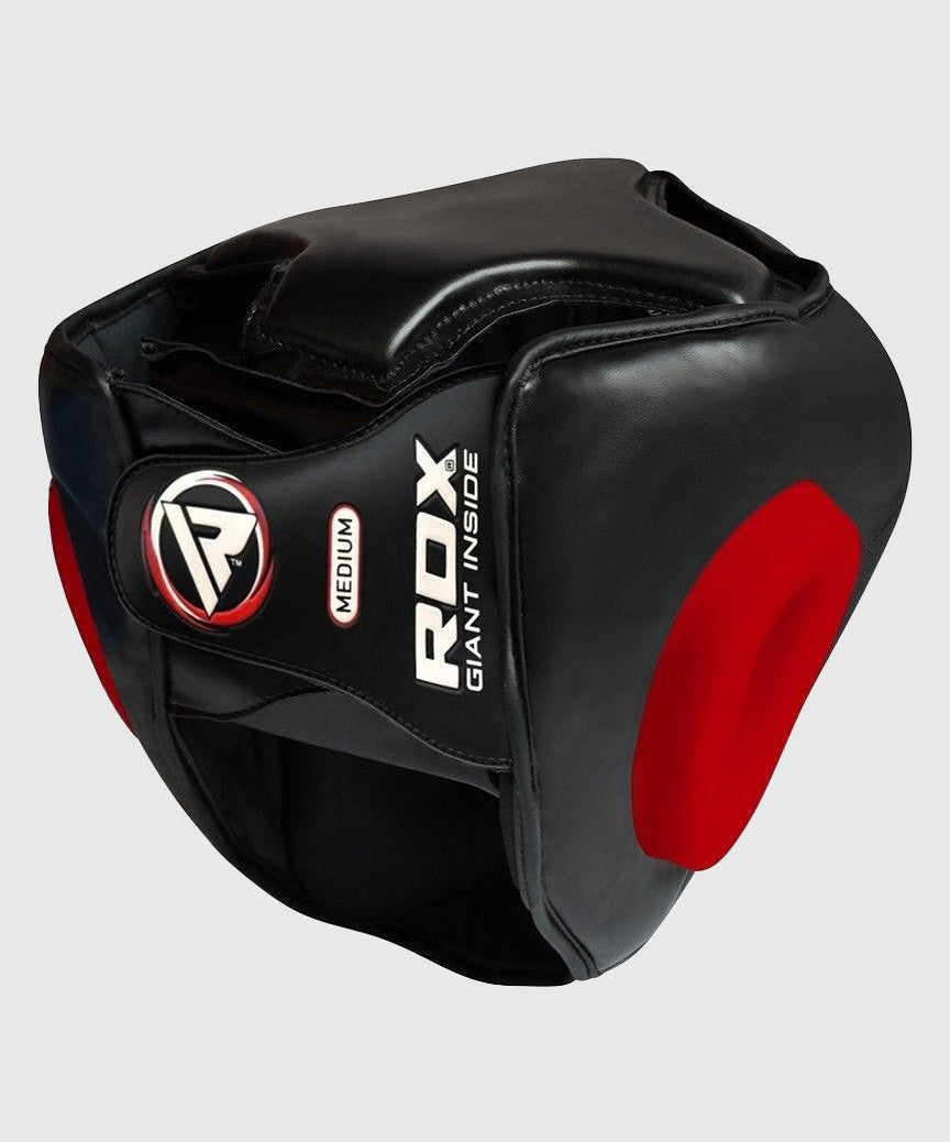 Casque de Boxe RDX grille Sports Zero impact - Noir/Rouge