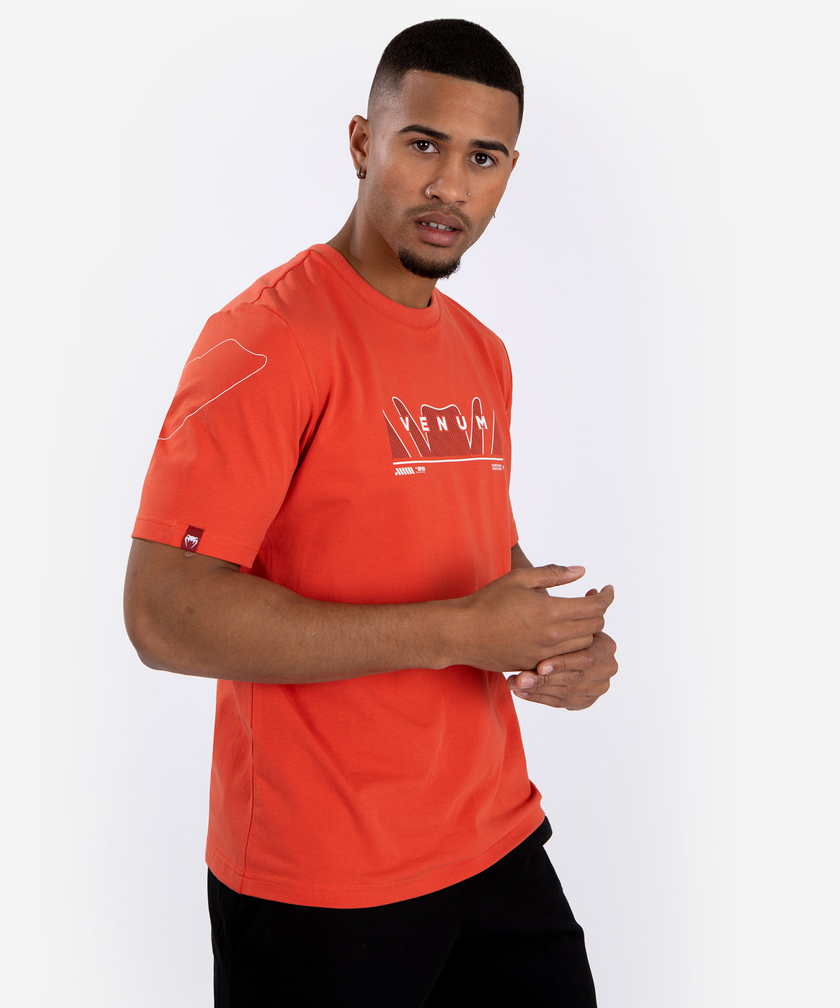 T-Shirt Venum Snake Print - Orange fluo
