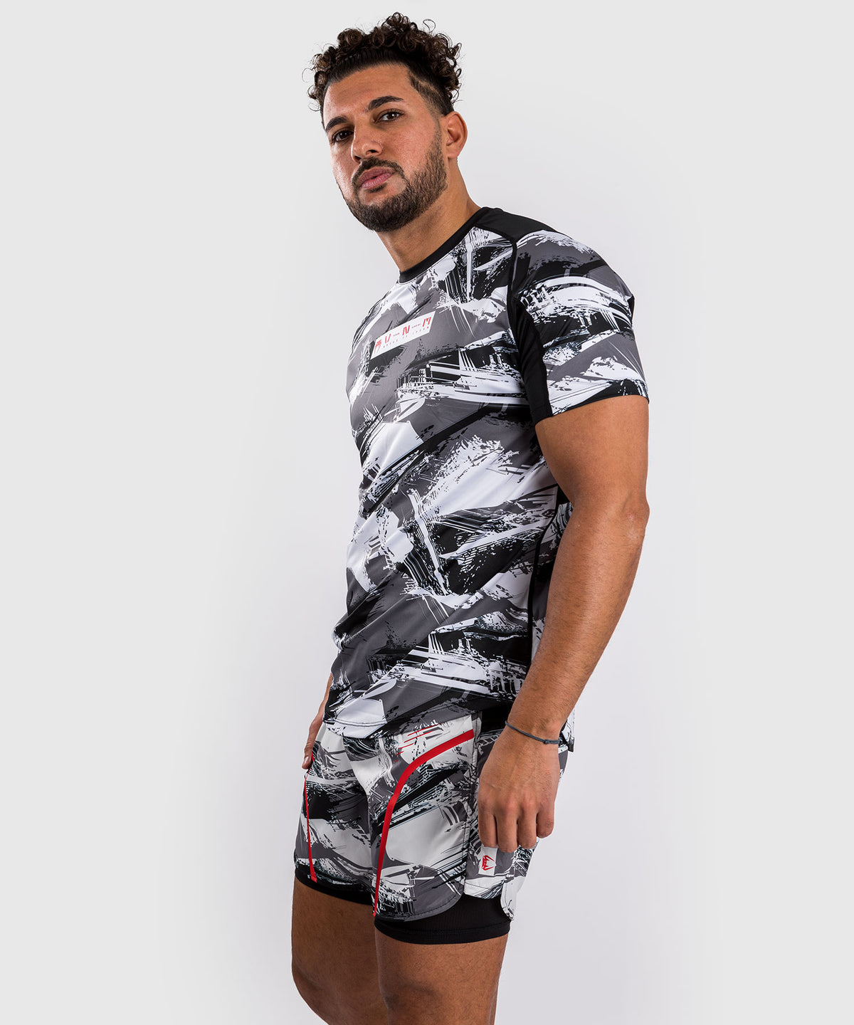 Venum Electron 3.0 Maglietta Dry-Tech - Grigio/Rosso