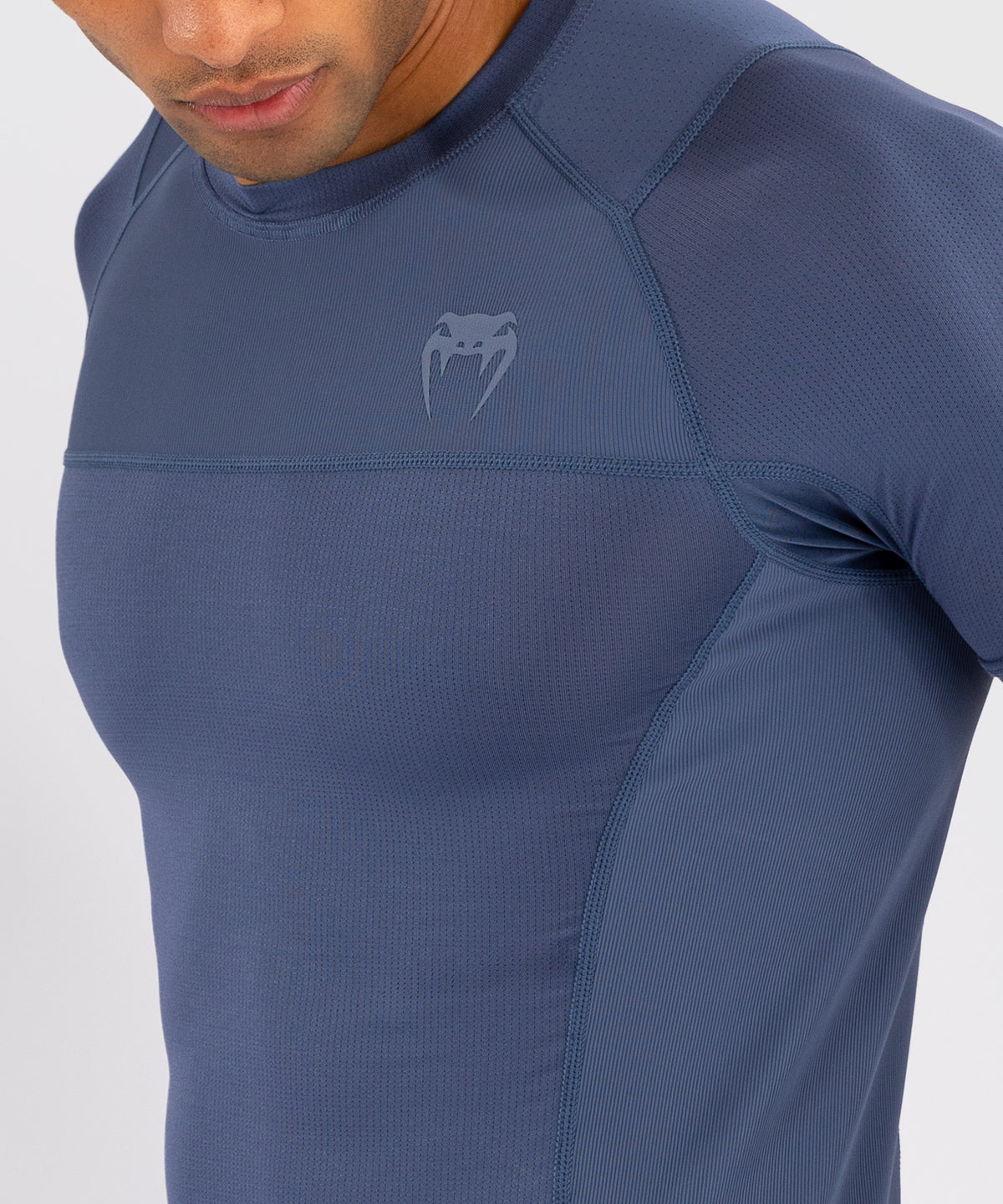 Venum G-Fit Air Men's Short Sleeve Rashguard - Foggy Blue