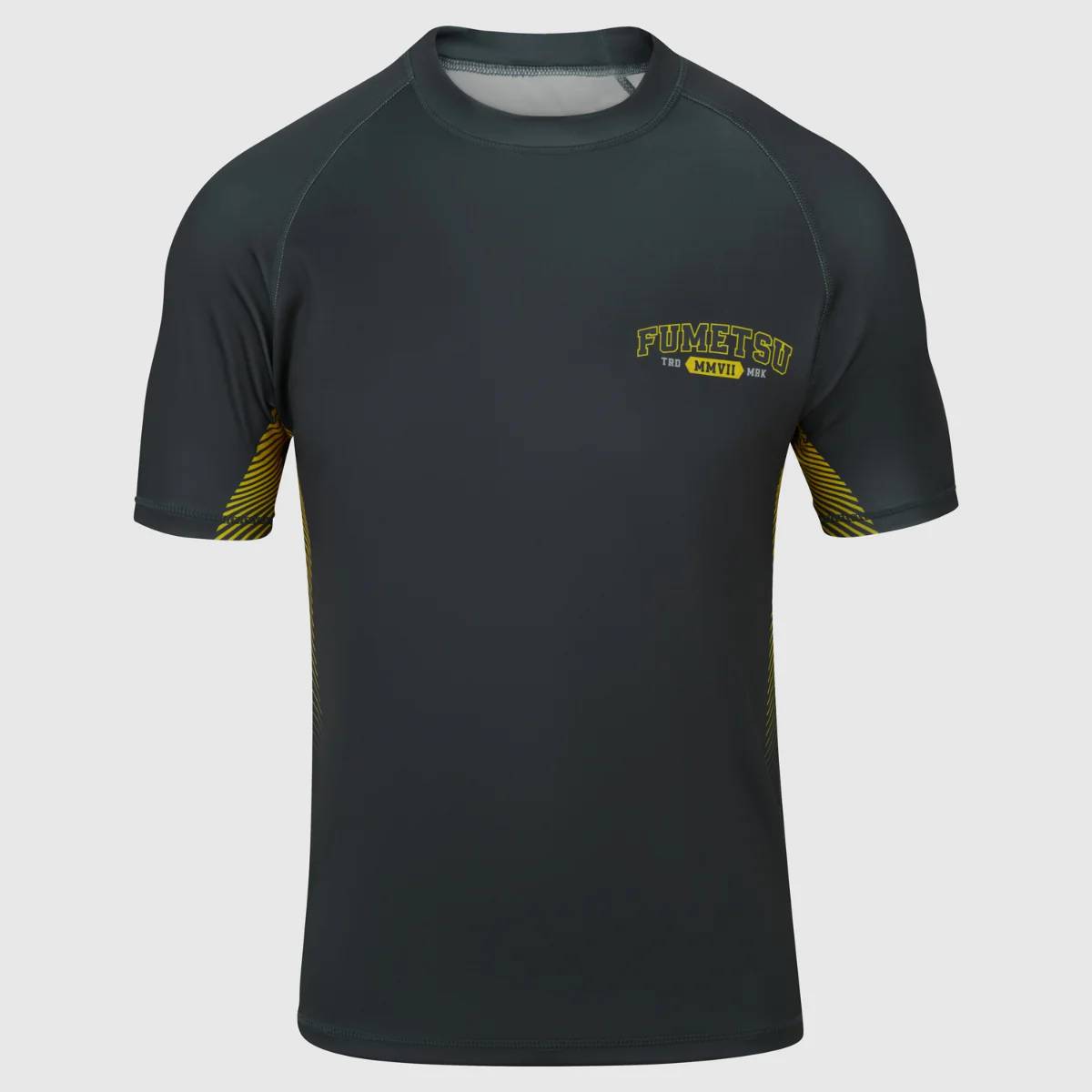 Fumetsu Varsity Rashguard a Maniche Corte - Grigio