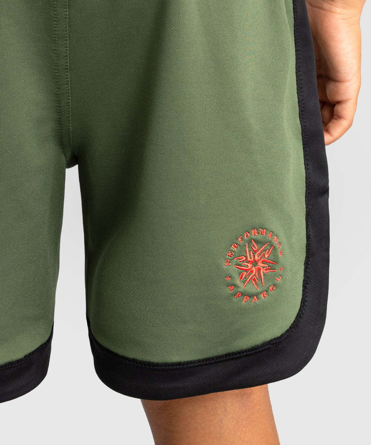 Venum Classic Kinder Boxshorts - Armeegrün/Orange
