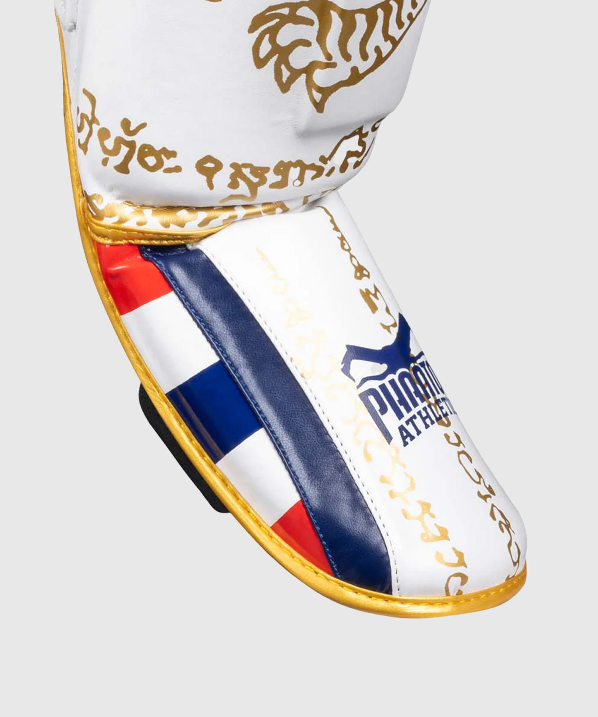 Phantom Athletics Muay Thai Limited Edition Shin Guards - White/Gold