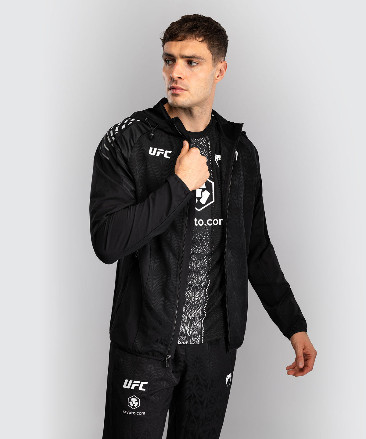 UFC Zenith by Venum Authentic Fight Night Kapuzenjacke Herren - Schwarz