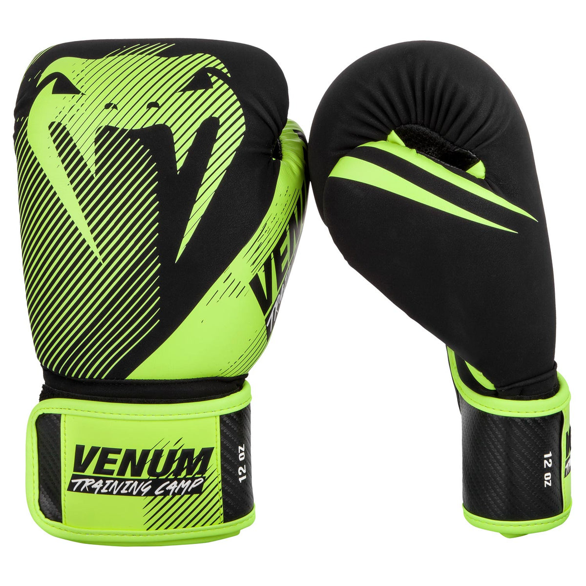 Gants de boxe Venum Training Camp 2.0 - Noir/Jaune Fluo