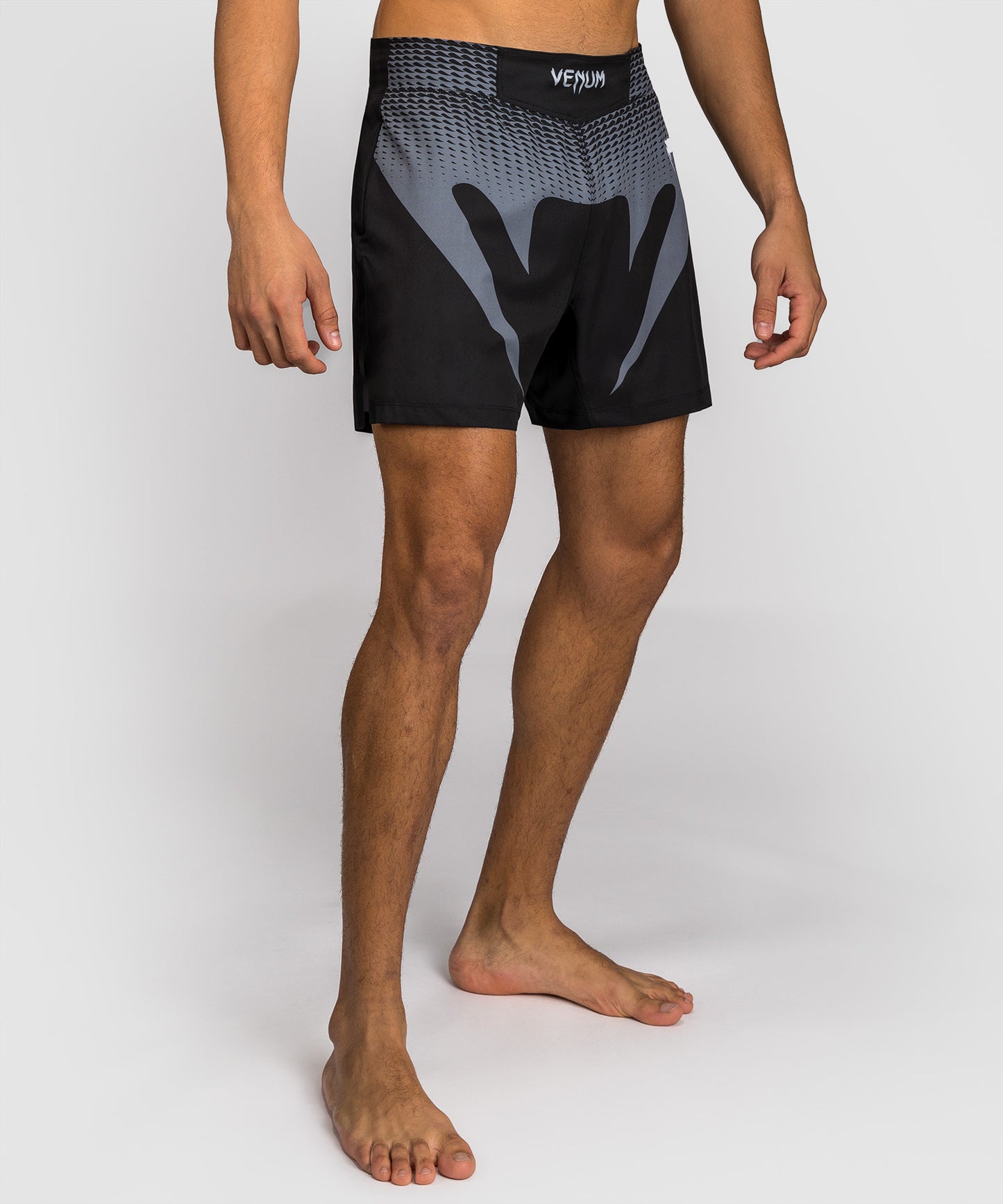 Venum No Gi Fightshorts - Black/ Silver Grey
