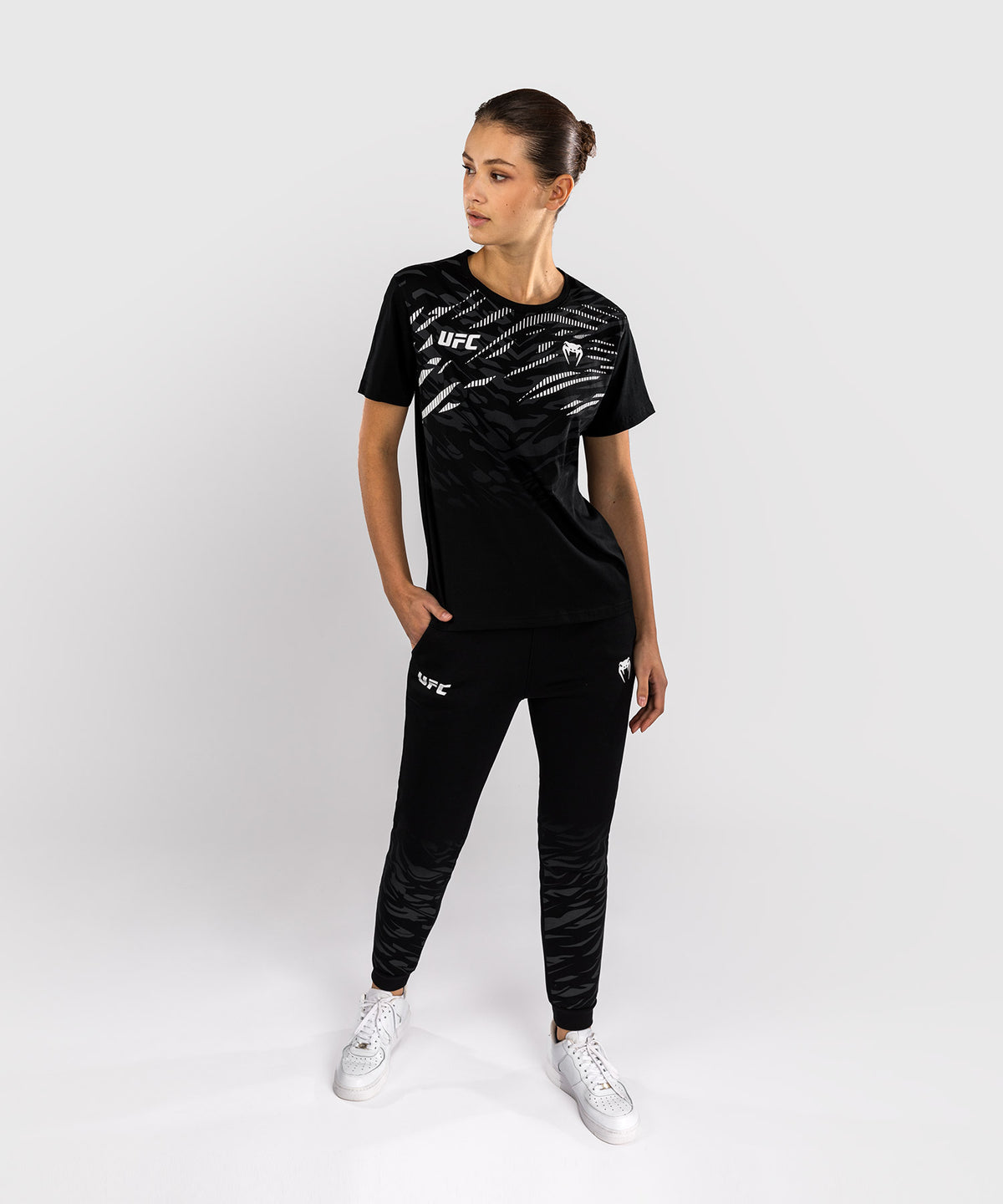 T-shirt à Manches Courtes pour Femmes UFC Fusion by Venum Replica - Noir