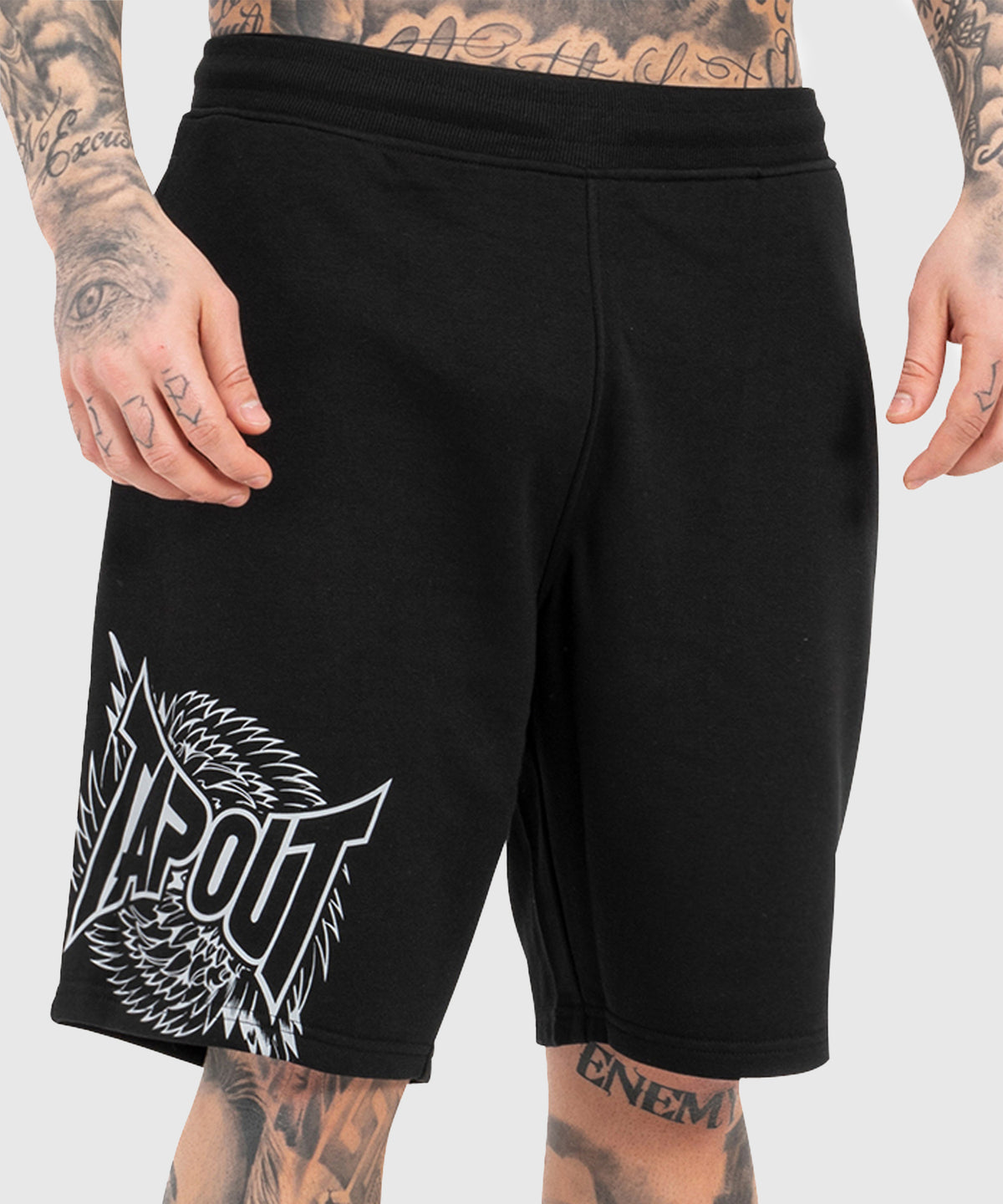 Tapout Spirit Fightshorts - Negro/Gris