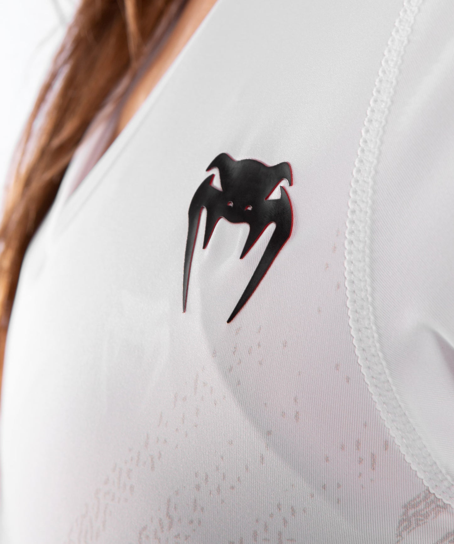 Camiseta Técnica Para Mujer UFC Venum Authentic Fight Night - Blanco