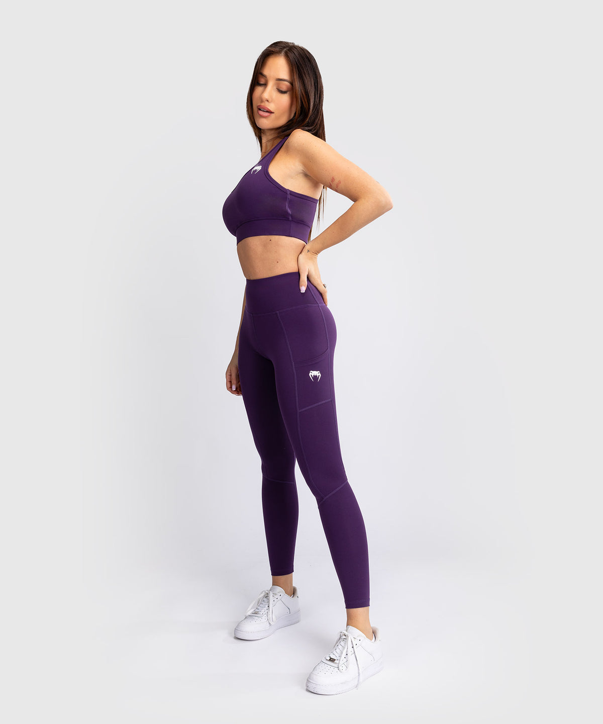 Venum Essential Performance Leggings da Donna - Viola Scuro