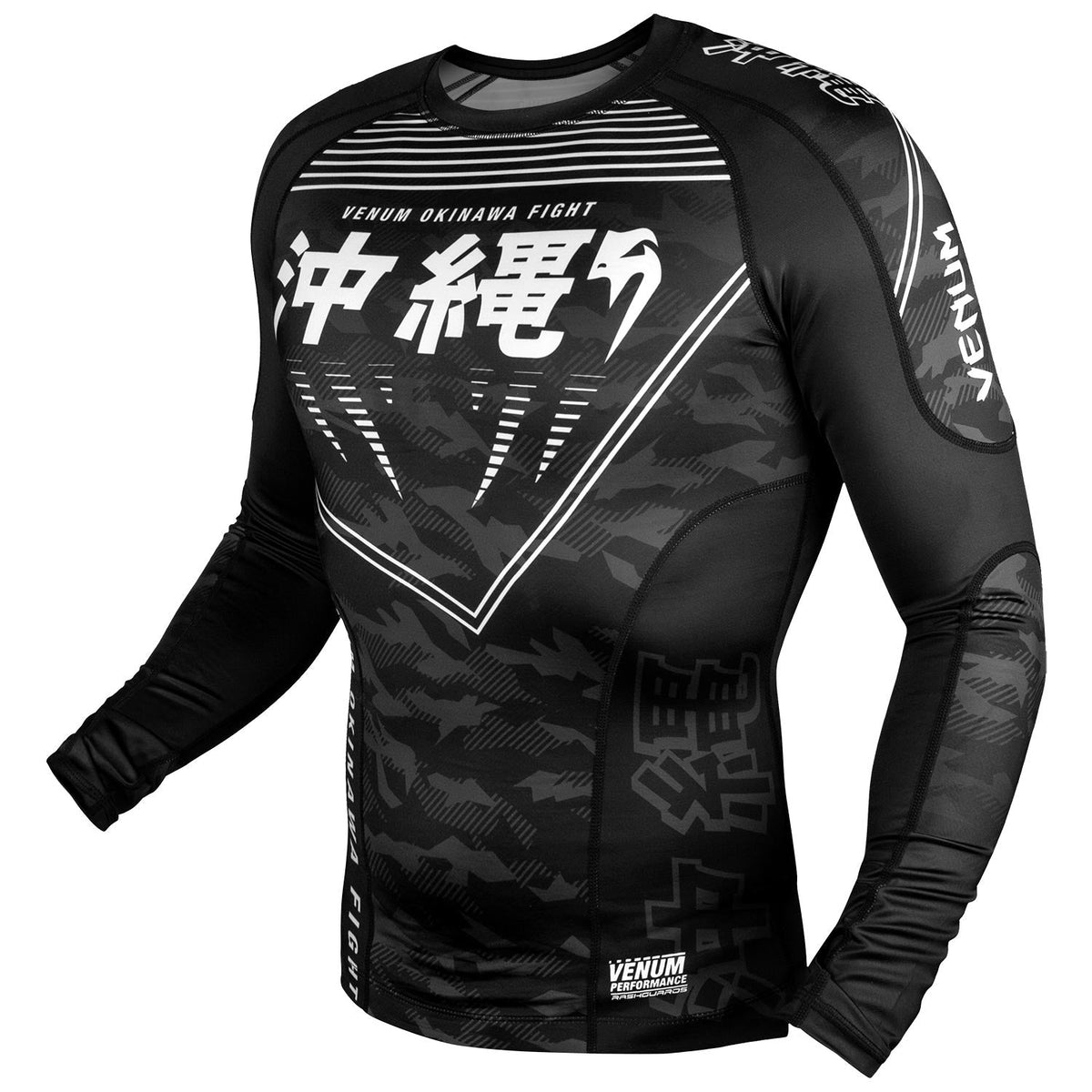 Rashguard Venum Okinawa 2.0 - Manches longues - Noir/Blanc