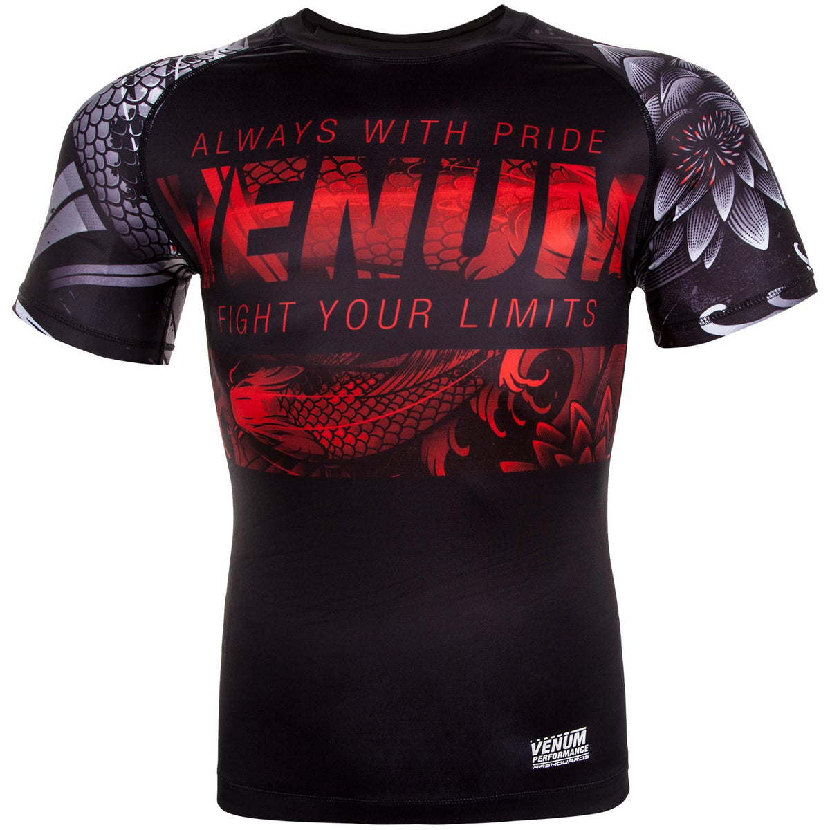 Venum Koi 2.0 Rashguard - Kurzarm - Schwarz/Weiß