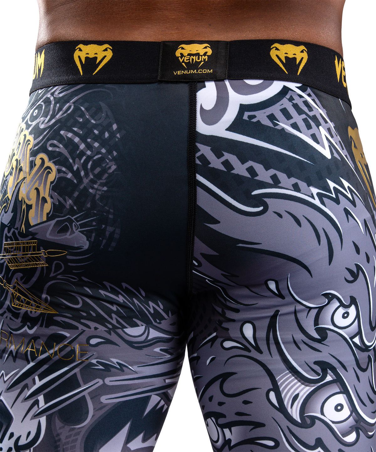 Venum Wolf Atak Spats – Negro/Gris
