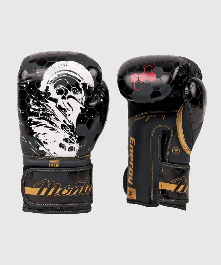 Montana Energy Spartiate Guantes de Boxeo - Negro
