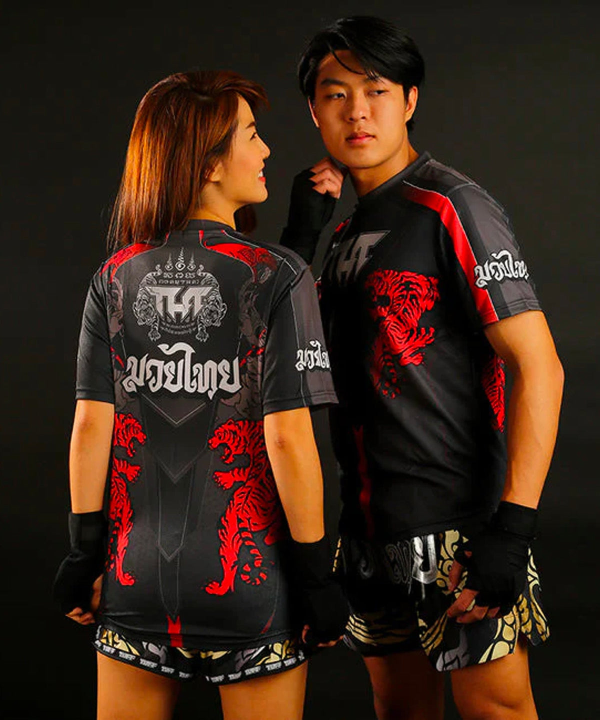 Tuff Double Tiger T-Shirt - Schwarz