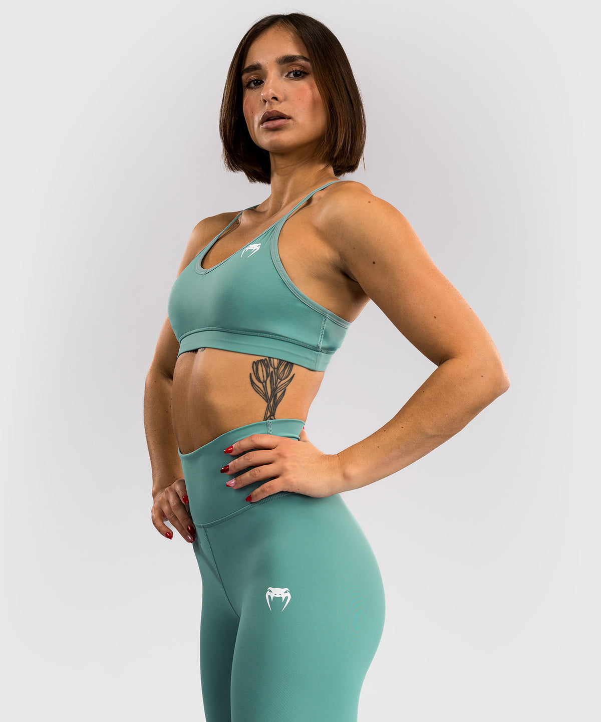 Venum Essential Low Impact Damen Sport-Bh - Aqua Grün