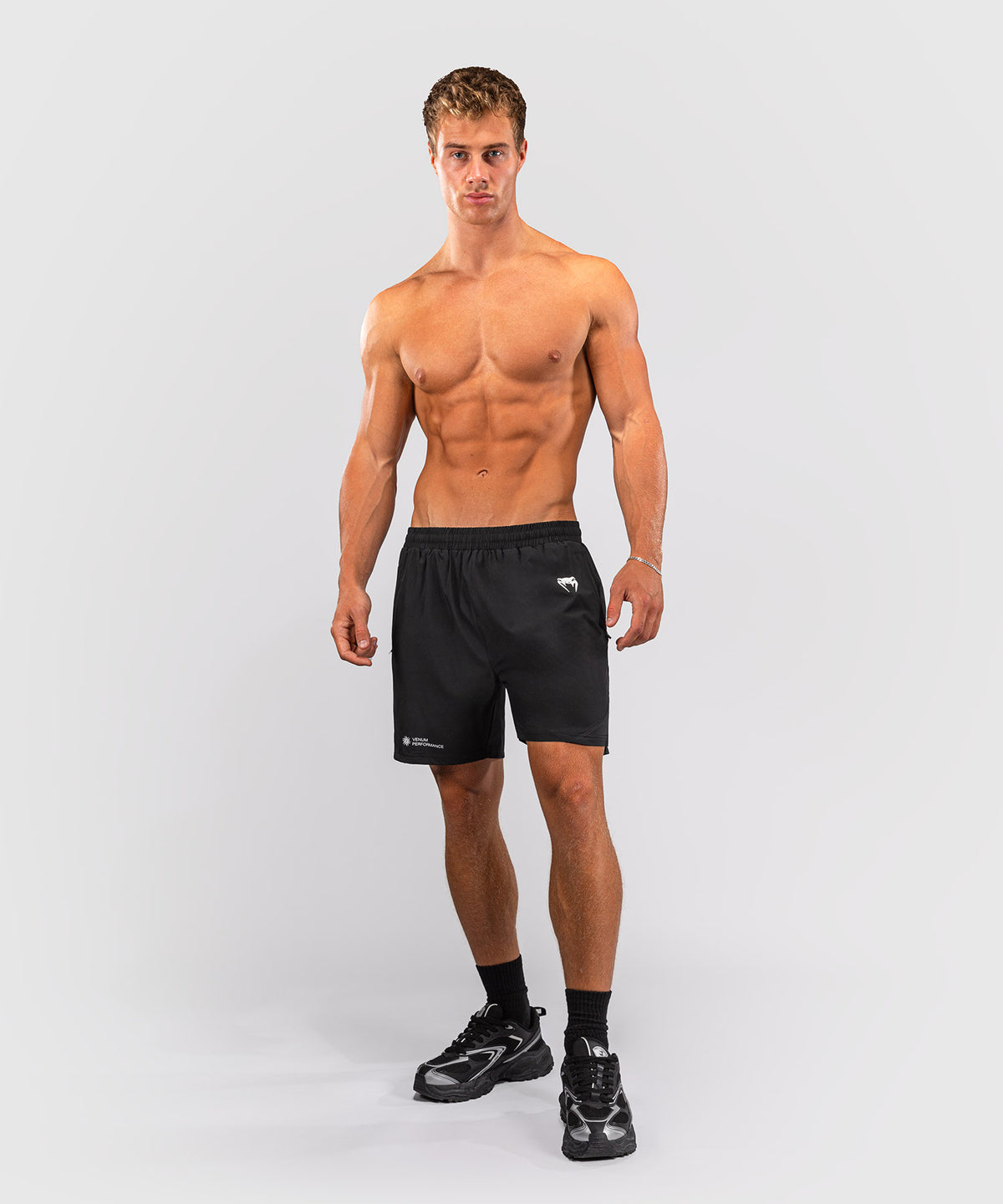 Venum G-Fit Scales Trainingsshorts – Schwarz/Anthrazitgrau