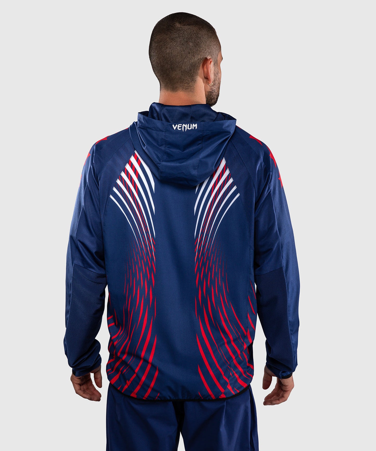 Official UFC Freedom 250 by Venum Authentic Fight Night Sweat à capuche Walkout pour homme - Bleu