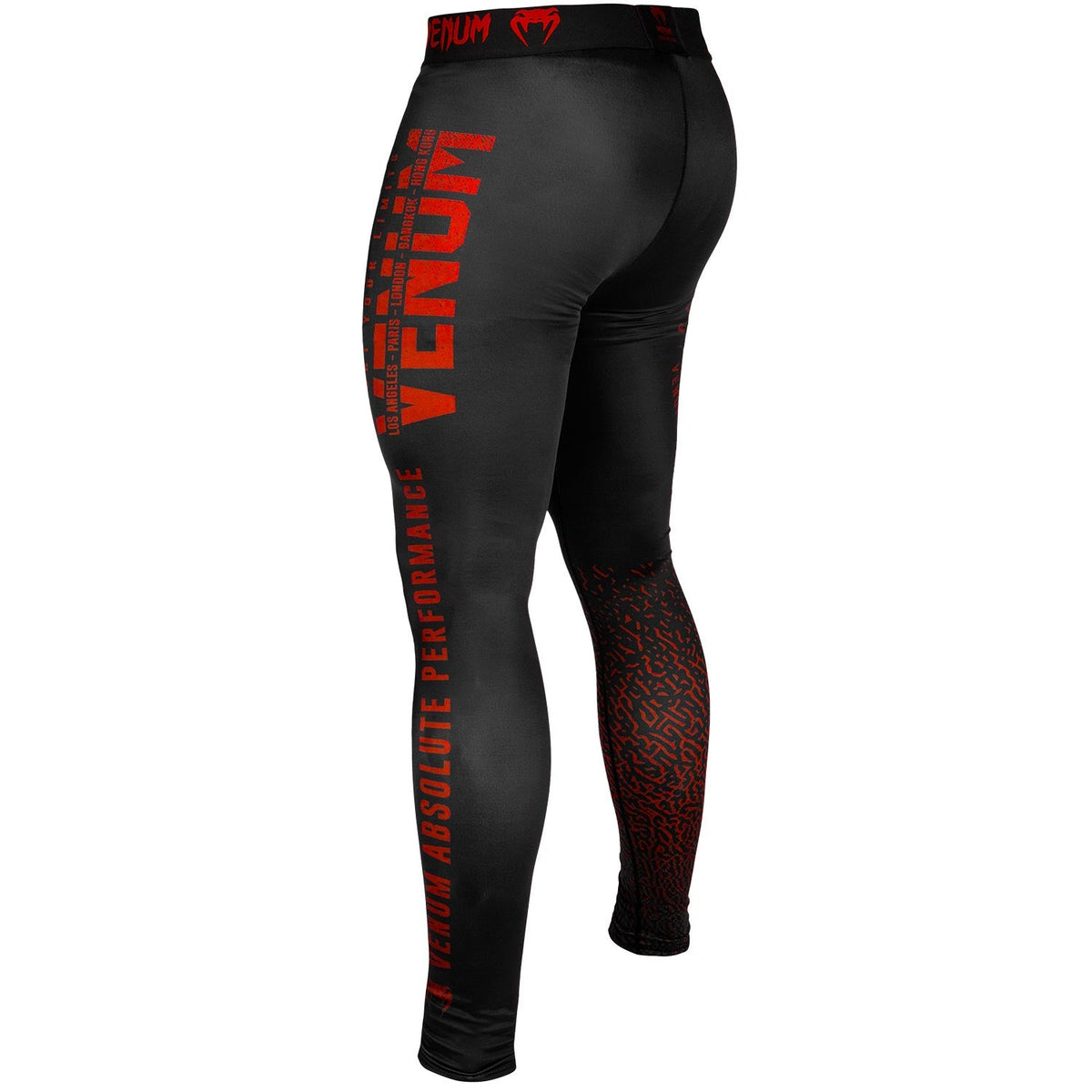 Pantalon de Compression Venum Signature - Noir/Rouge