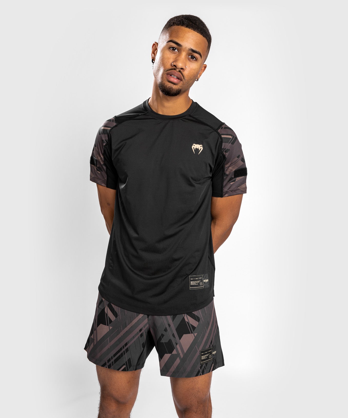 Venum Tecmo 2.0 Dry Tech T-Shirt - Schwarz/Braun