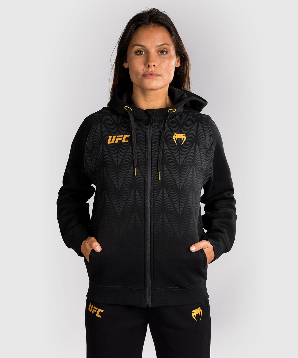 Sweat à capuche zippé Femme UFC Zenith by Venum Replica - Champion