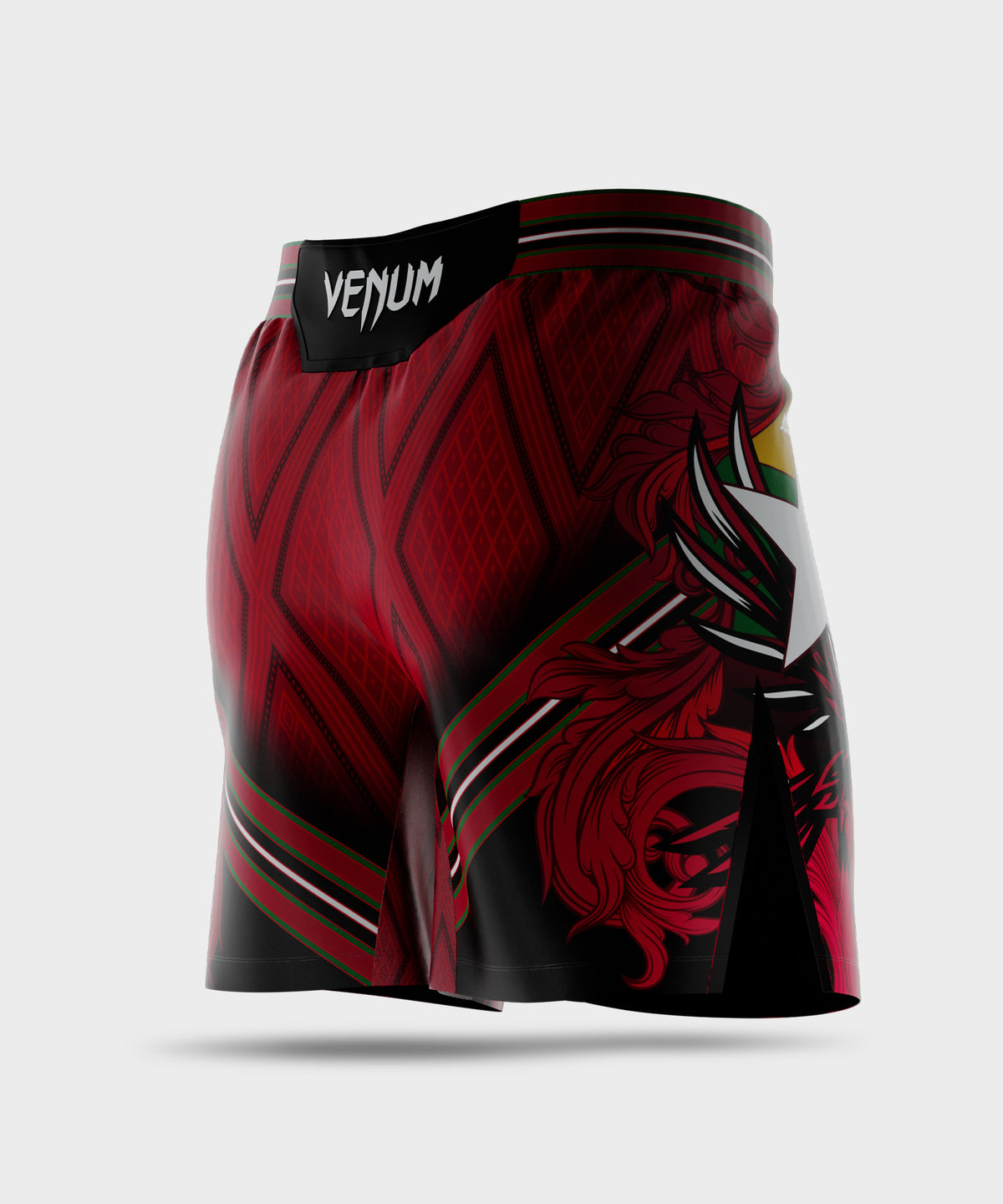 UFC Adrenaline Unrivaled by Venum Pantaloncini da combattimento uomo vestibilità corta Josh Van - Rosso