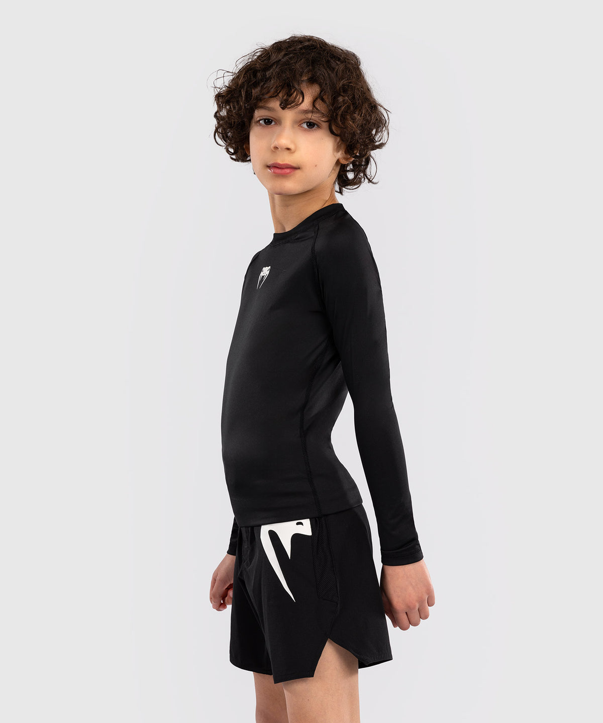 Venum Contender Kinder Rashguards Langarm - Schwarz