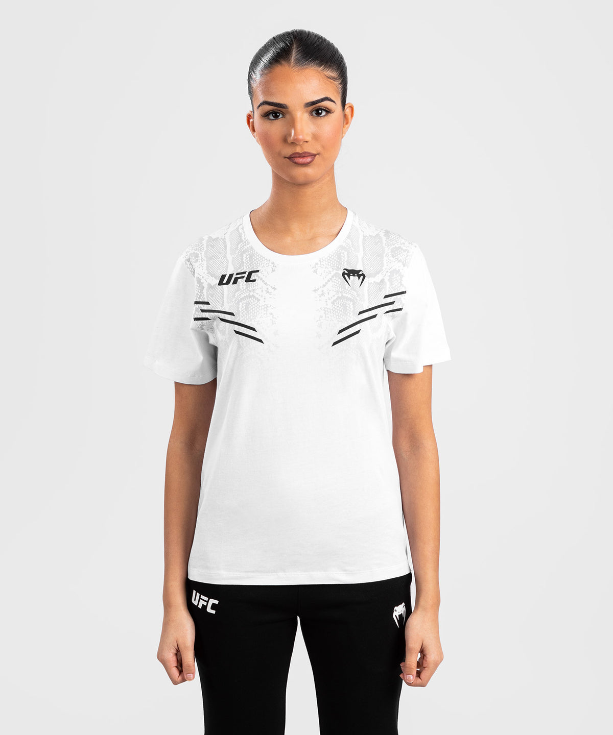 UFC Adrenaline by Venum Replica Kurzarm-T-Shirt für Frauen - Weiß