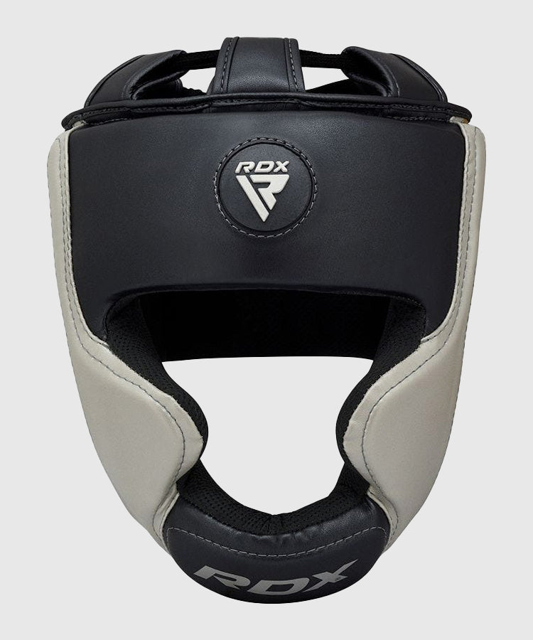 RDX Sports Aura T-17 Casco da Boxe - Nero/Bianco/Oro