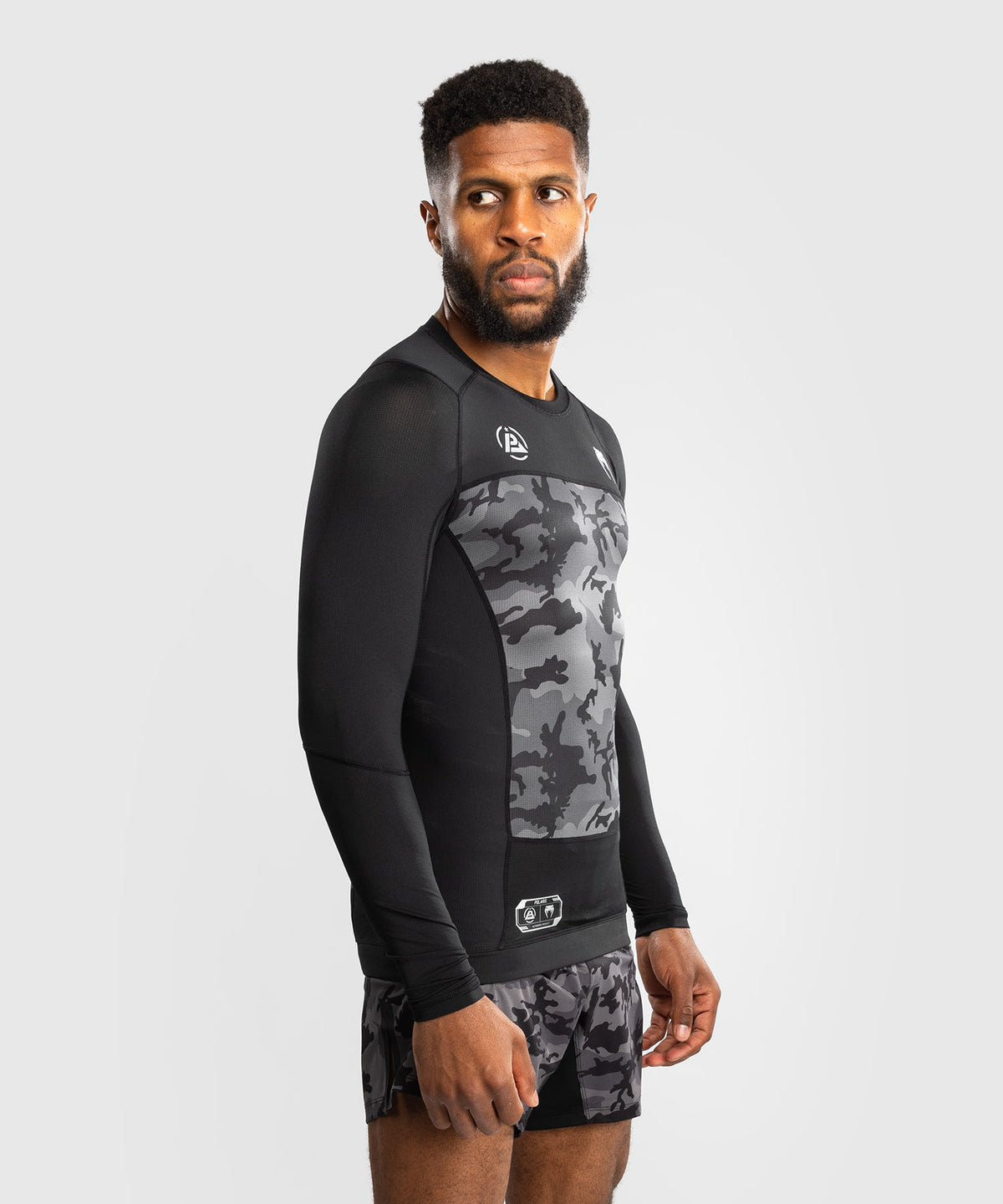 Venum x Polaris Langarm Rashguard - Schwarz/Grau