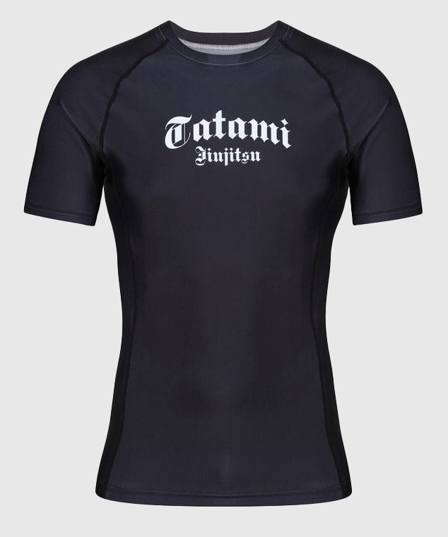 Tatami Fightwear Gothic T-Shirt da Compressione Maniche Corte – Nero