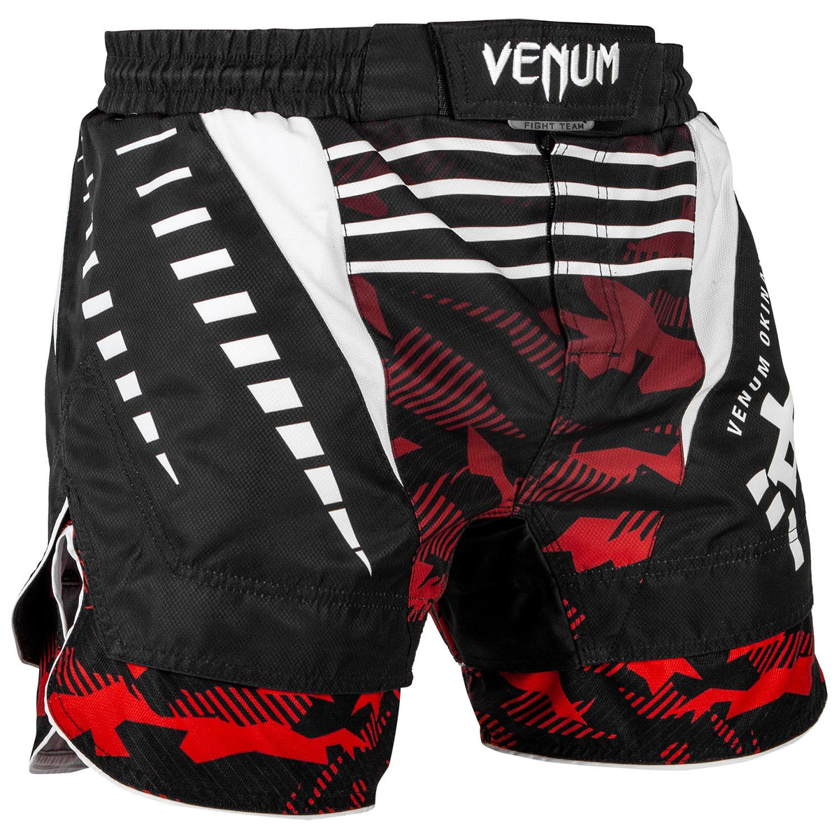 Venum Okinawa Kampfshort 2.0 - Schwarz/Weiß-Rot