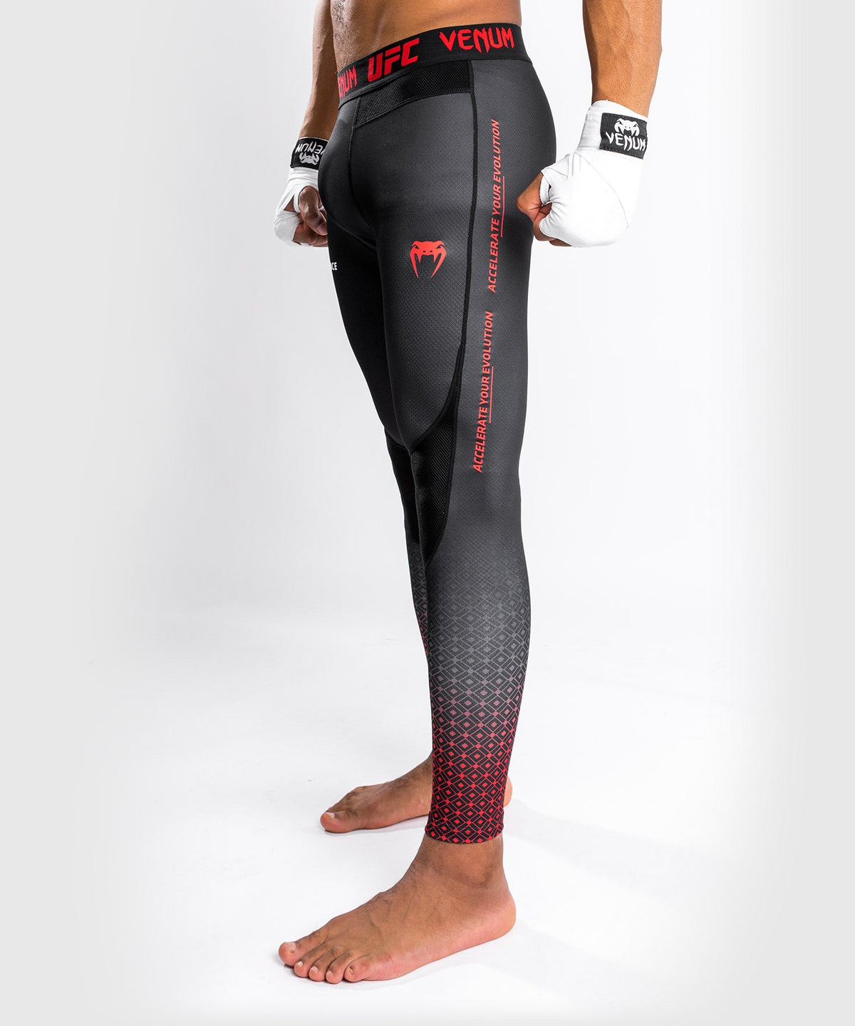 Venum Performance Institute UFC Compression Pants - Black/Red