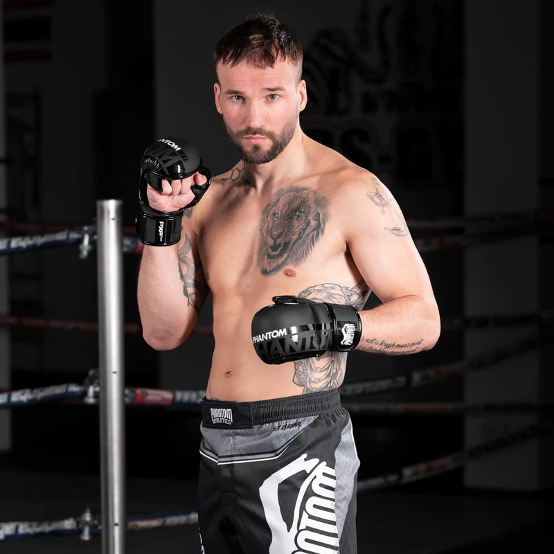 Phantom Athletics Apex Guantes de Sparring MMA - Negro