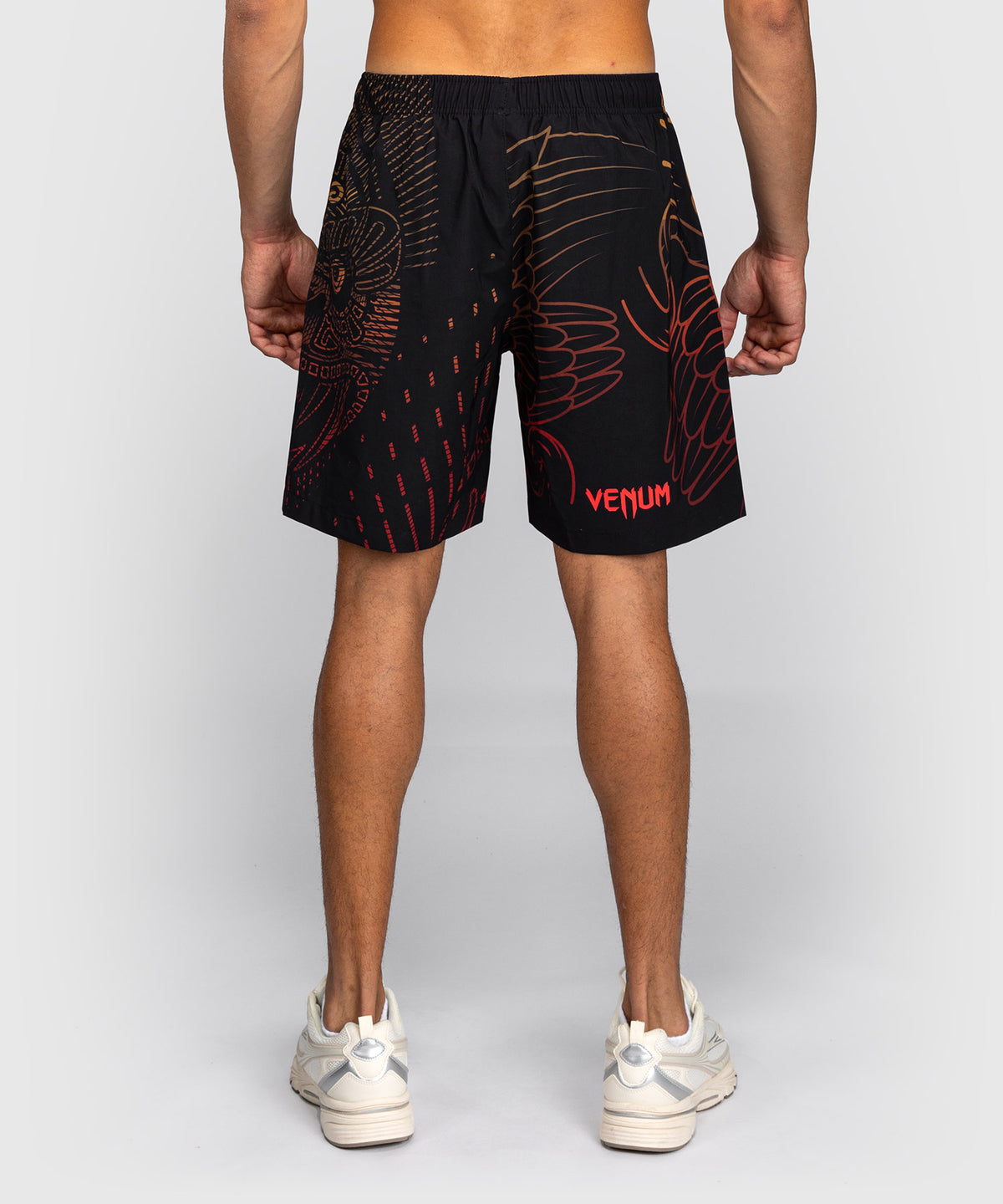 Short d'Entraînement Venum Quetzal Fury - Noir/Rouge Fury/Mandarine