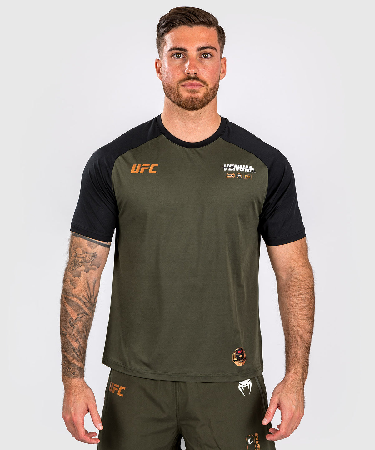 UFC Adrenaline by Venum Fight Week Camiseta Dry-tech para Hombre - Caqui/Bronce