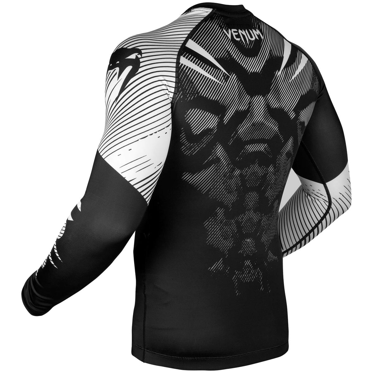 Rashguard Venum NoGi 2.0 - Manches Longues Approuvé IBJJF - Noir/Blanc