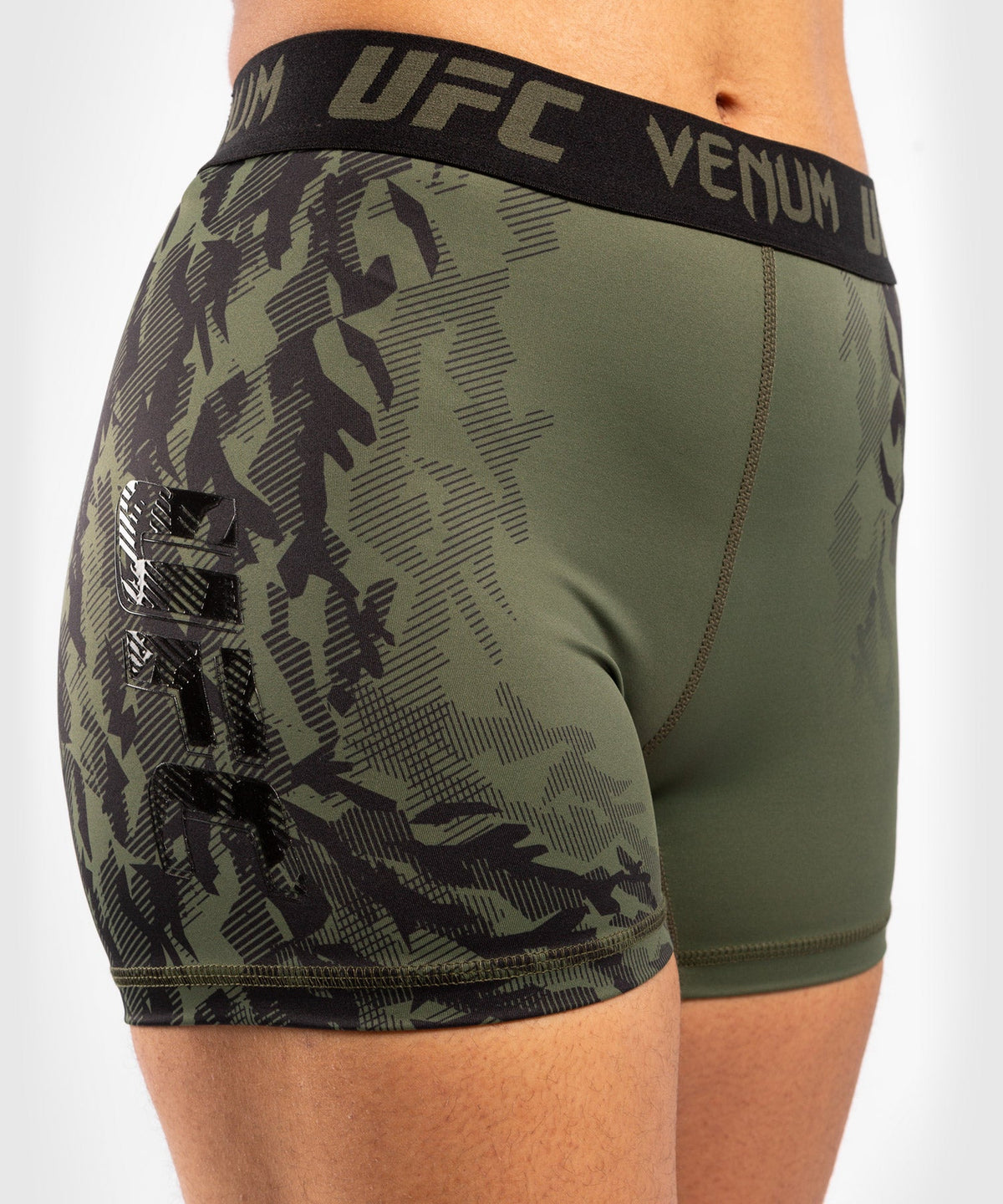 Women's UFC Venum Authentic Fight Week Compression Short - Khaki