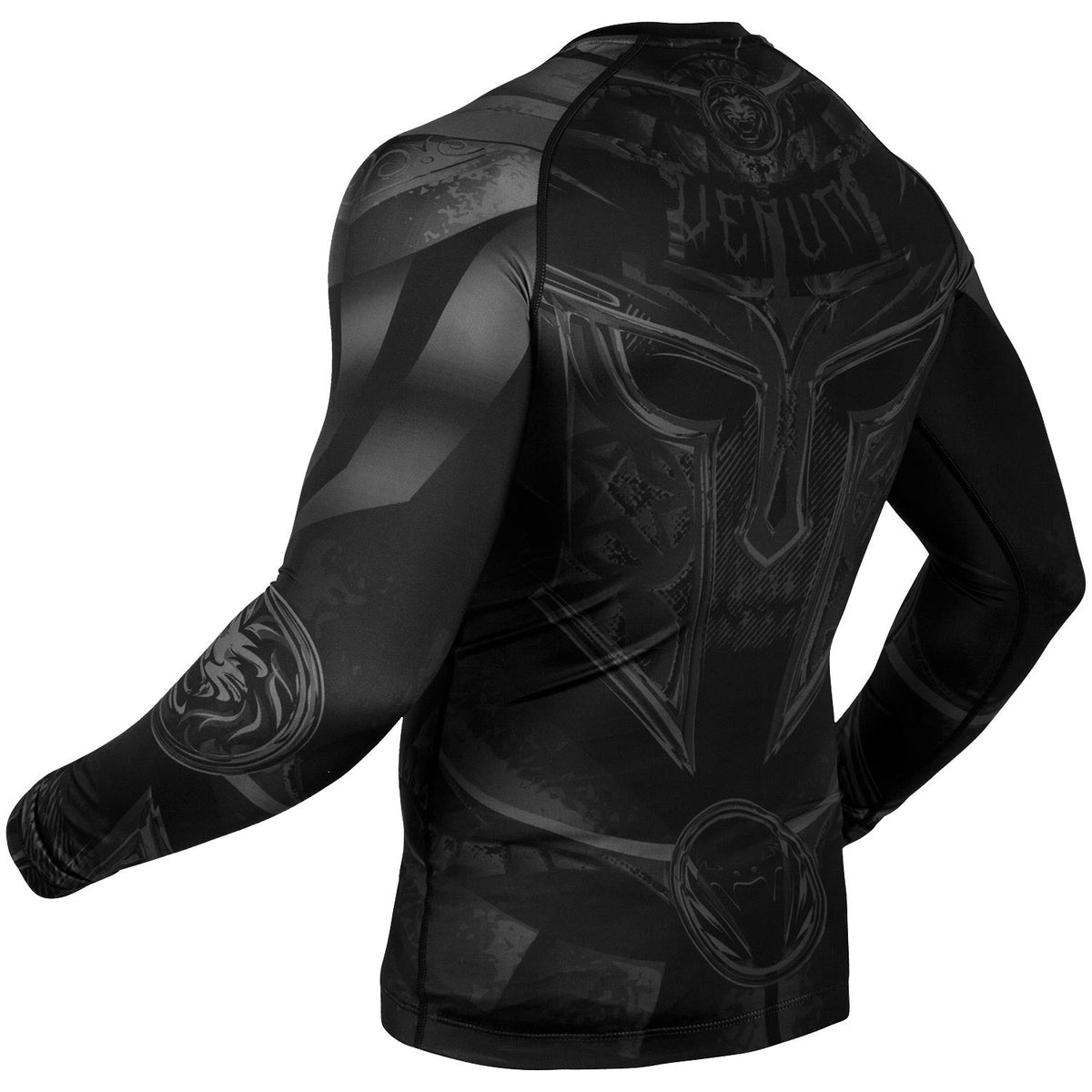 Venum Gladiator 3.0 Rashguard Langarm - Schwarz/Schwarz - Exklusiv