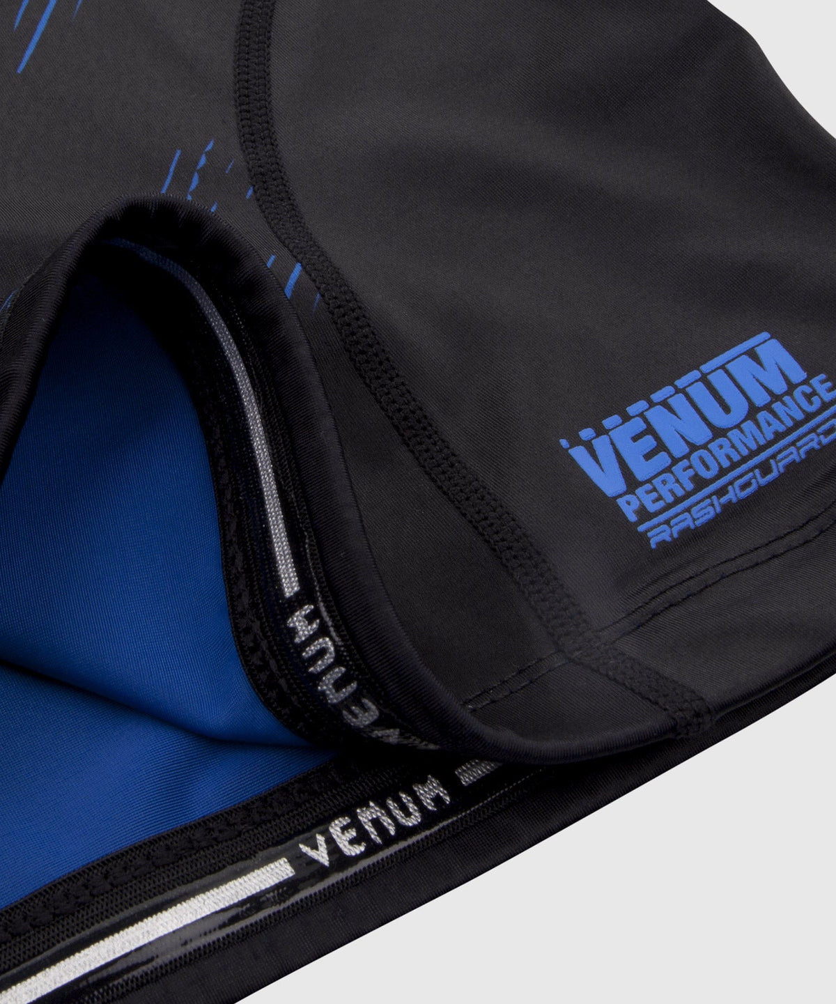 Rashguard Venum NoGi 2.0 - Manches Longues Approuvé IBJJF - Noir/Bleu