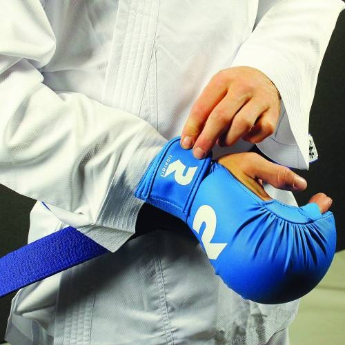 Fight Art Original Training & Compétition Karatehandschuhe - Blau