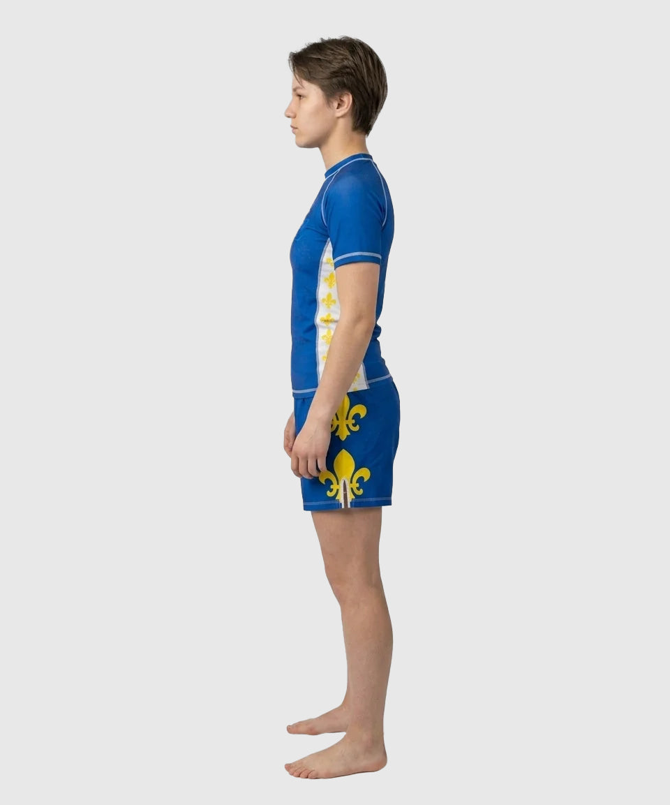 TYCE CULTURE OF WAR Jeanne d'Arc Fightshorts - Blau