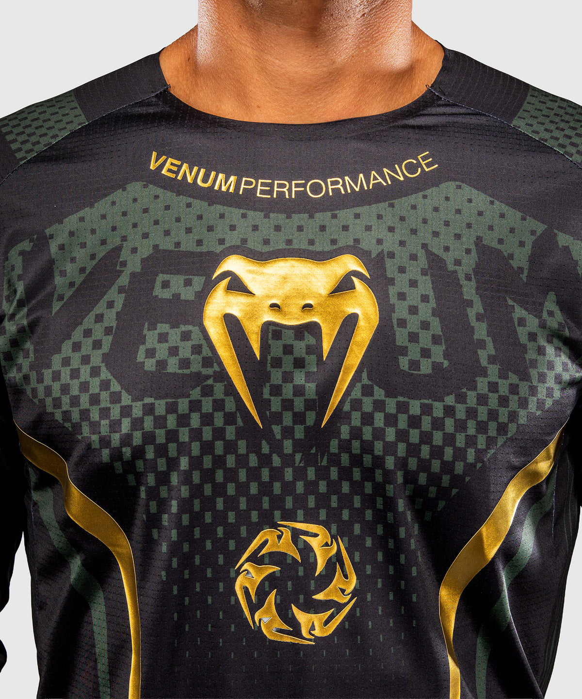 Venum MX Challenger Jersey - Black/Green/Gold