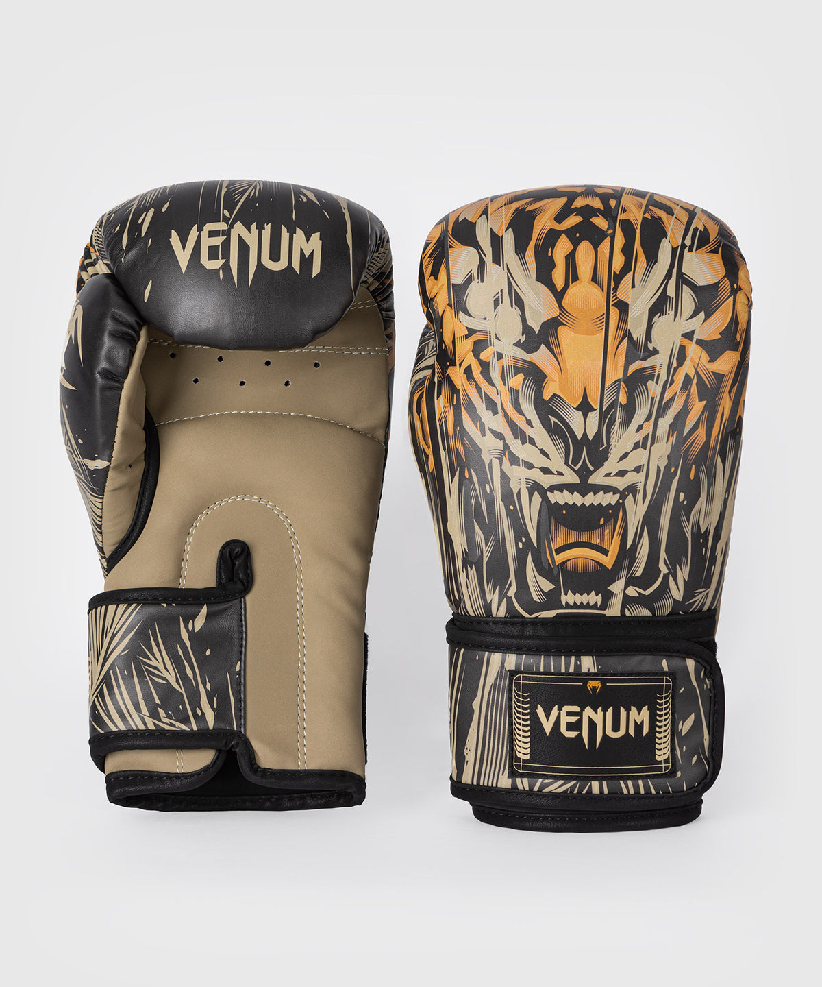 Venum Tiger Boxhandschuhe - Schwarz/Neonorange